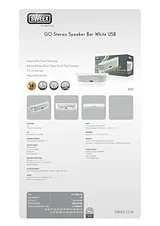 Sweex Go Stereo Speaker Bar White USB SP102 Dépliant