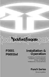 Rockford Fosgate p1000-1bd Руководство Пользователя