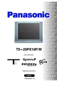 Panasonic tx-29px10pm Manuale Utente