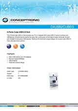 Conceptronic C4USB2CUBEG 1105139 Manuel D’Utilisation
