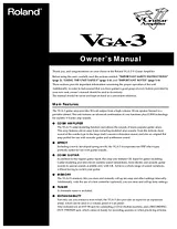 Roland VGA-3 Инструкции Пользователя