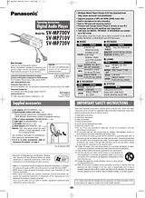 Panasonic SV-MP720V User Manual