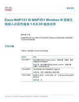 Cisco Cisco WAP351 Wireless-N Dual Radio Access Point with 5-Port Switch Mode D'Emploi