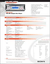 Sony CDX-M730 Guia De Especificação