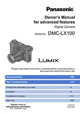 Panasonic DMC-LX100 Справочник Пользователя