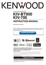 Kenwood KIV-BT900 Manuel D’Utilisation