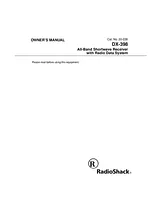 Radio Shack DX-398 ユーザーズマニュアル