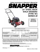 Snapper MR216518B Manual De Usuario
