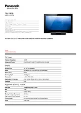 Panasonic TX-L19E3B User Manual
