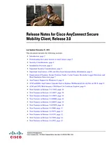 Cisco Cisco AnyConnect Secure Mobility Client v3.x 發佈版本通知