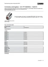 Phoenix Contact CA-17F1N8A95DU Silver 1620014 Data Sheet