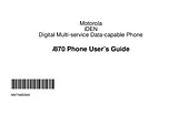Motorola i870 Guía Del Usuario