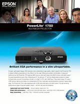 Epson PowerLite 1750 V11H372120 Manual Do Utilizador