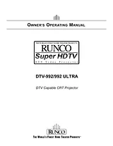 Runco DTV-992 Manual Do Utilizador