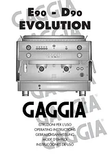 Gaggia d90 evolution Guía De Operación