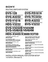 Sony HDS-V3232 Benutzerhandbuch