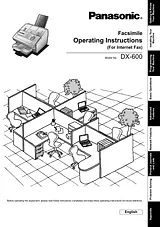 Panasonic DX-600 User Manual