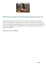 Cisco Cisco Broadband Access Center for Cable 5.0 Licensing Information