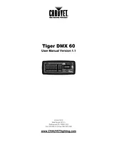 Chauvet DMX 60 Справочник Пользователя