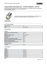 Phoenix Contact CA-09P1N8A9006 Silver 1620134 Data Sheet