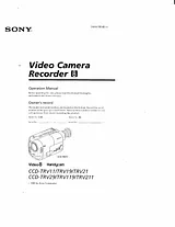Sony CCD-TRV11 Справочник Пользователя