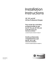 Monogram ZGP364LDRSS Installation Instruction
