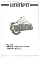 Uniden MC 610 Manuel D’Utilisation