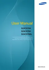 Samsung S24C570HL Manual Do Utilizador