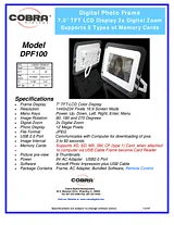 Cobra Digital dpf100 Specification Guide