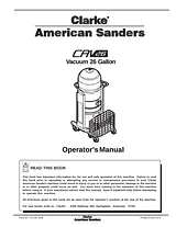 Clarke CAV 26 Manual De Usuario
