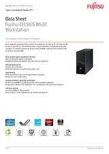 Fujitsu W420 LKN:W4200W0001IT Ficha De Dados