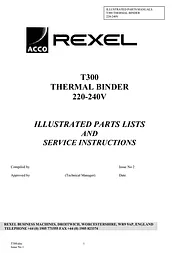 ACCO Brands THERMAL BINDER T300 Manual Do Utilizador