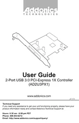 Addonics Technologies AD2U3PX1 产品宣传页