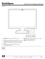 HP monitor le1901w Manual Do Utilizador