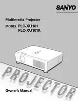 Sanyo PLC-XU101 Manual Do Proprietário