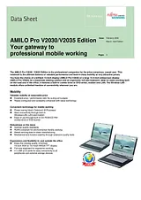 Fujitsu Amilo Pro V2030 VFY:APED203062B1NL Manual Do Utilizador
