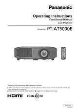 Panasonic PT-AT5000E Bedienungsanleitung