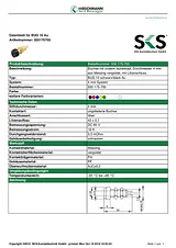 Sks Hirschmann Jack socket Socket, vertical vertical Pin diameter: 4 mm Yellow BUG 10 Au 1 pc(s) 930175703 Ficha De Dados