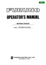 Furuno FR-7062 Manuale Utente