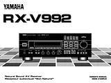 Yamaha RX-V992 Owner's Manual