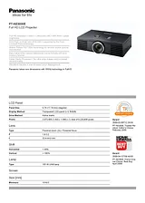 Panasonic PT-AE3000E User Manual