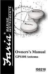 Faria Instruments GPS100 Manuel D’Utilisation