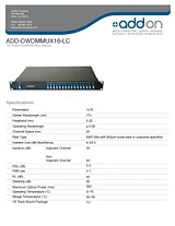 Add-On Computer Peripherals (ACP) ADD-DWDMMUX16-LC Листовка