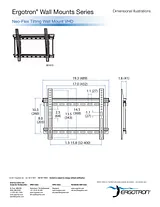 Ergotron Neo-Flex Tilting Wall Mount, VHD 60-613 プリント