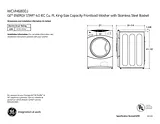 GE gfwn1100l Specification Guide