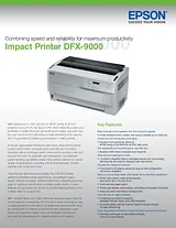 Epson DFX-9000 C12C800381 Dépliant