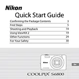 Nikon COOLPIX S6800 Quick Setup Guide