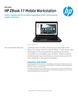 HP ZBook 17 F0V37EA Hoja De Datos