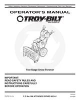 Troy-Bilt 772C0772 Manual Do Utilizador