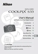 Nikon COOLPIX S33 Справочник Пользователя